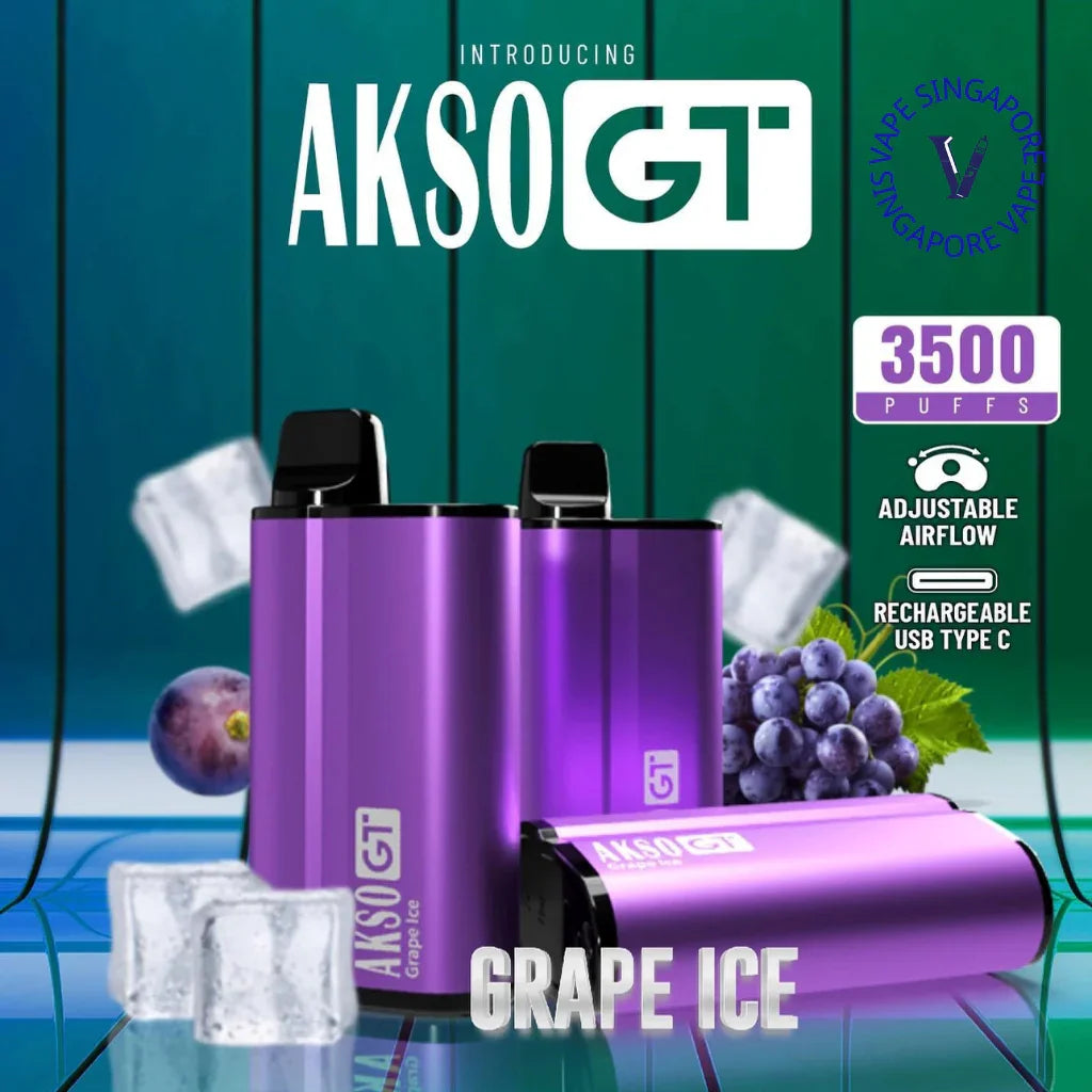 Akso Gt 3500 Puffs (Disposable Vape) - Vape Singapore SG Vape