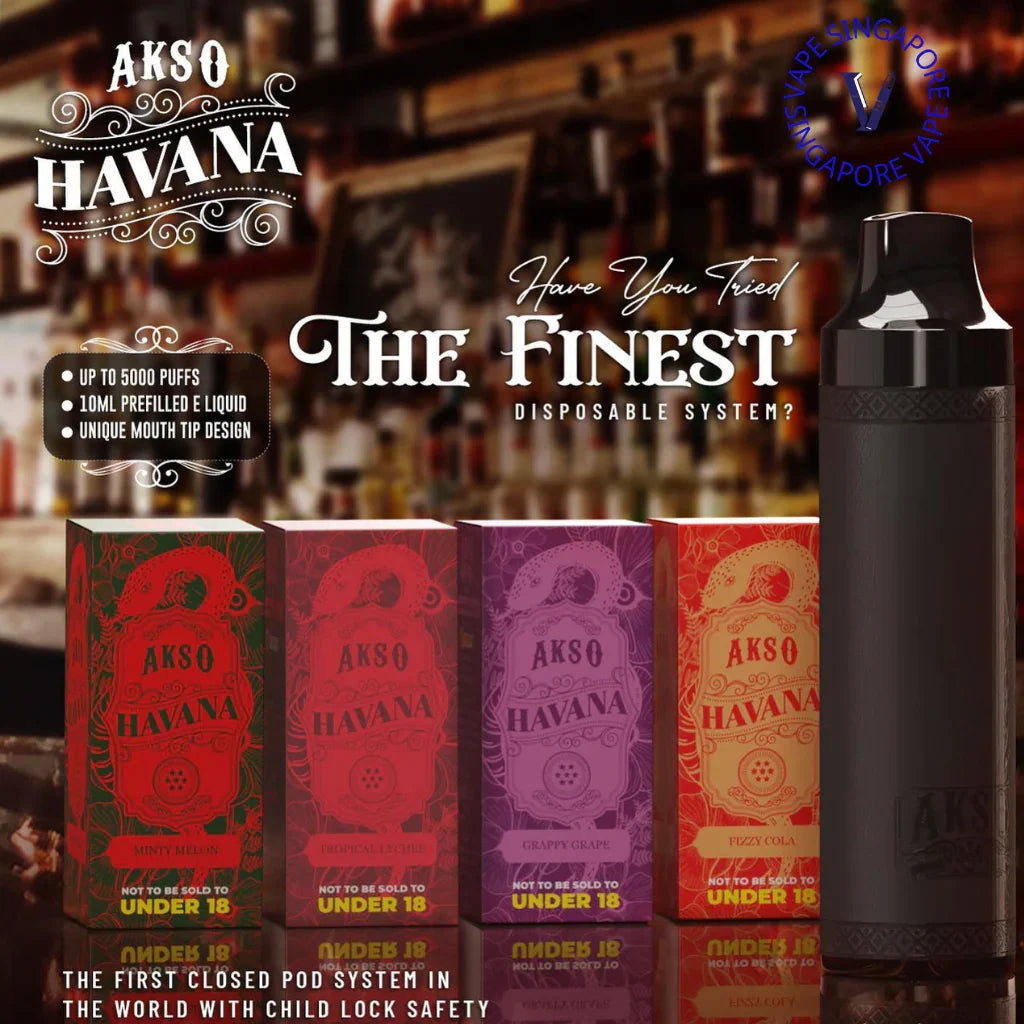 Akso Havana Refill Cartridge (5000 Puff) - Vape Singapore SG Vape