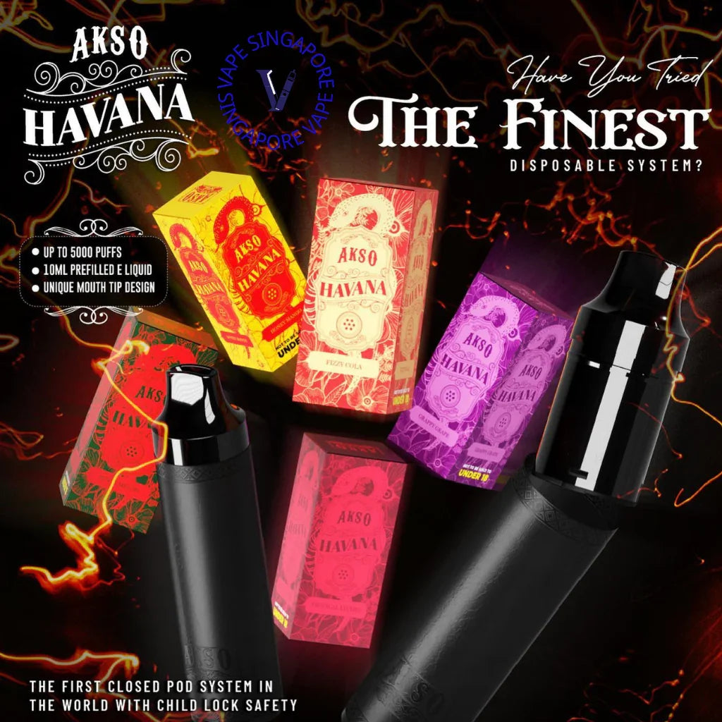 Akso Havana Refill Cartridge (5000 Puff) - Vape Singapore SG Vape