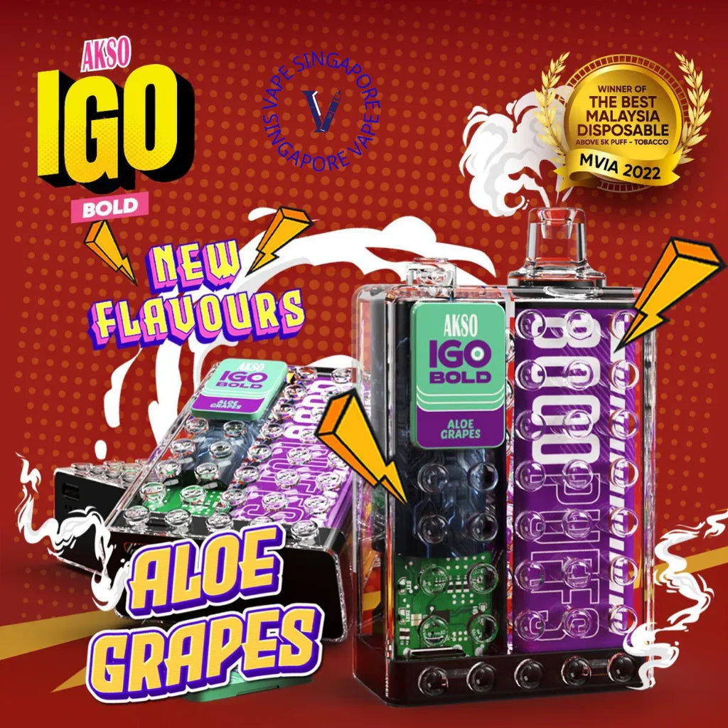 Akso IGO 8000 Puffs Disposable Vape - Vape Singapore SG Vape