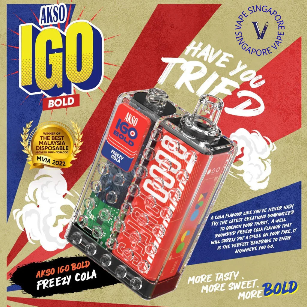 Akso IGO 8000 Puffs Disposable Vape - Vape Singapore SG Vape
