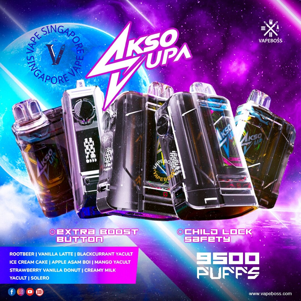 Akso Supa 9500 Puff Disposable Vape - Vape Singapore SG Vape