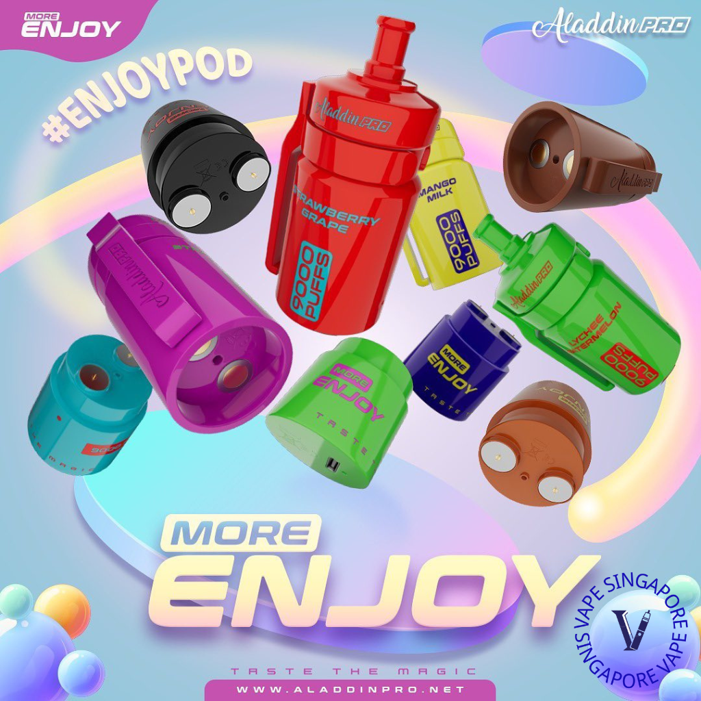 Aladdin Pro More Enjoy 9000 Puff Vape - Vape Singapore SG Vape