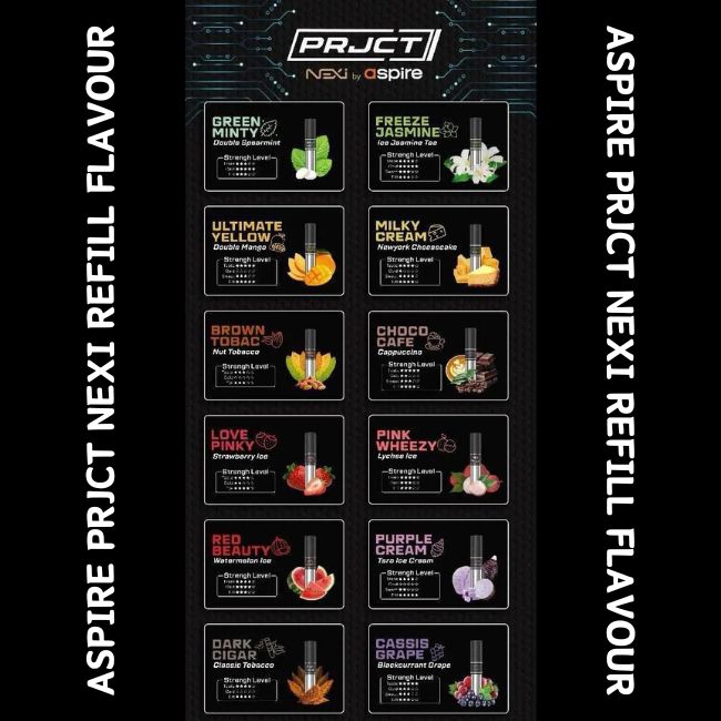 Aspire PRJCT Nexi Refill Flavour - Vape Singapore SG Vape
