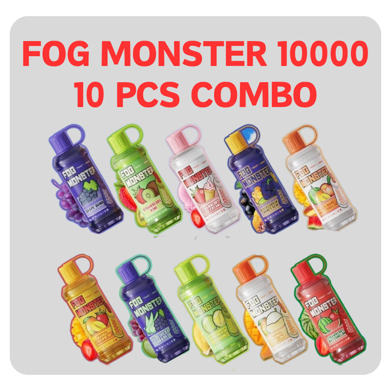 Fog Monster 10,000 Puff 10 Pcs Combo - Vape Singapore SG Vape