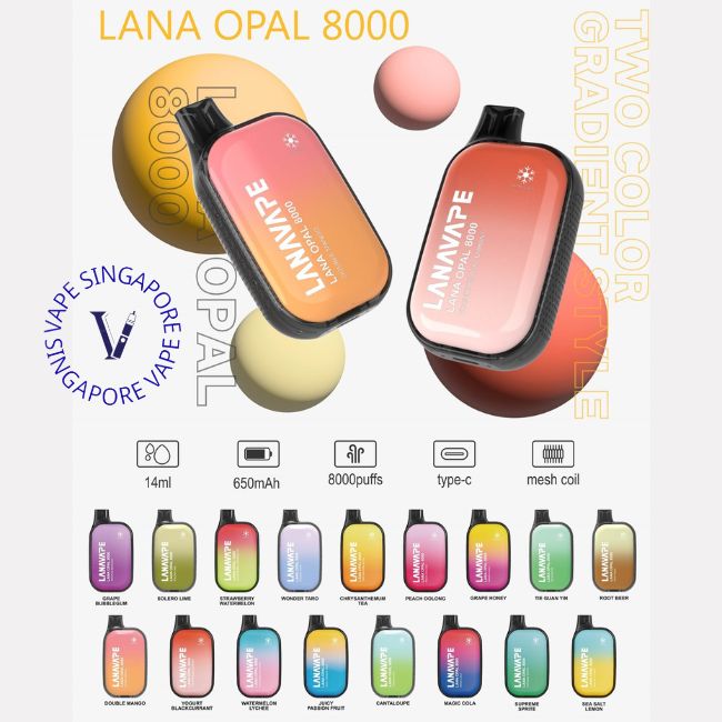 Lana Opal 8000 Puff - Vape Singapore SG Vape