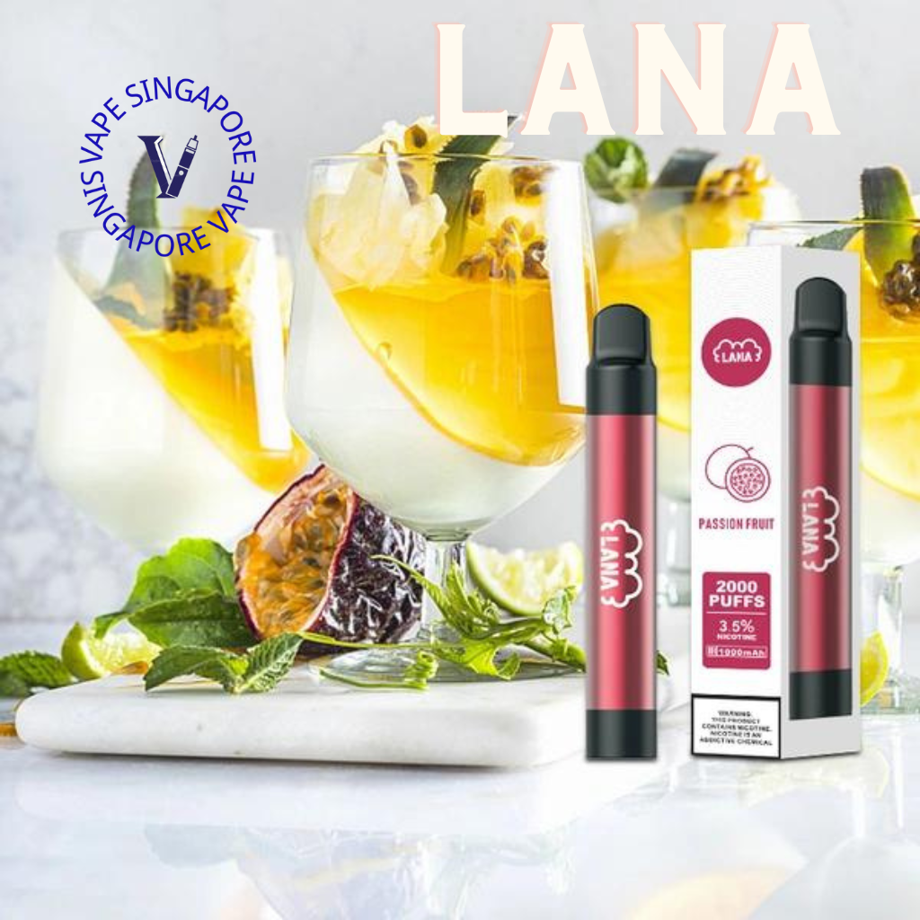 Lana Pen 2000 puff Non disposable vape - Vape Singapore SG Vape