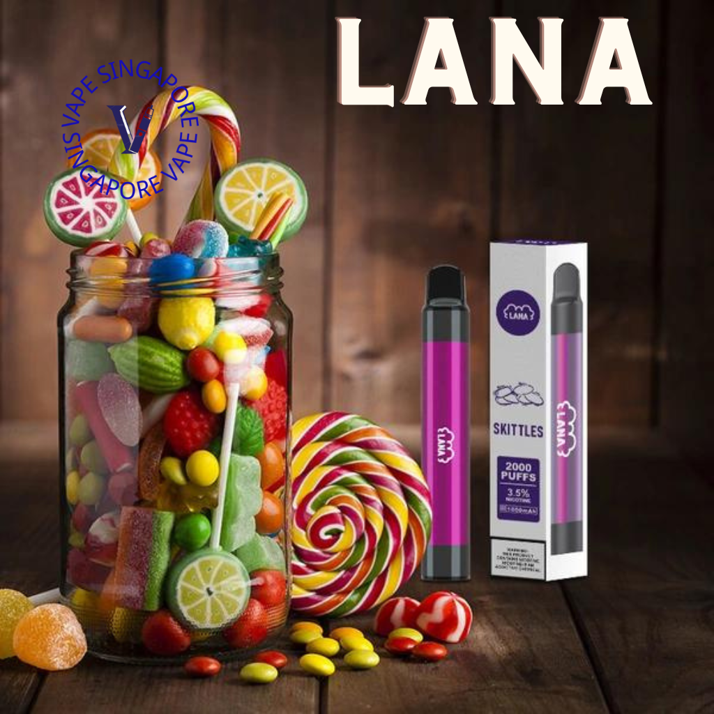 Lana Pen 2000 puff Non disposable vape - Vape Singapore SG Vape
