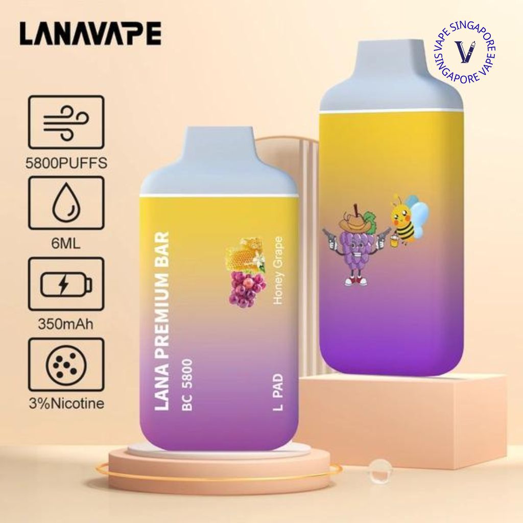 Lana Premium Bar 5800 puff disposable vape - Vape Singapore SG Vape