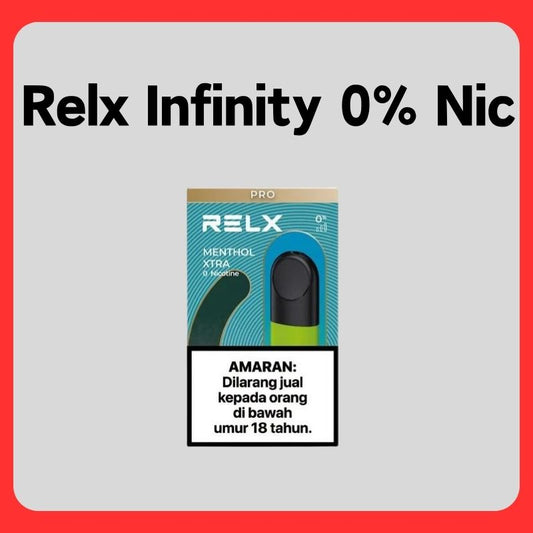 Relx Infinity Pod 0% Nic - 3pcs - Vape Singapore SG Vape