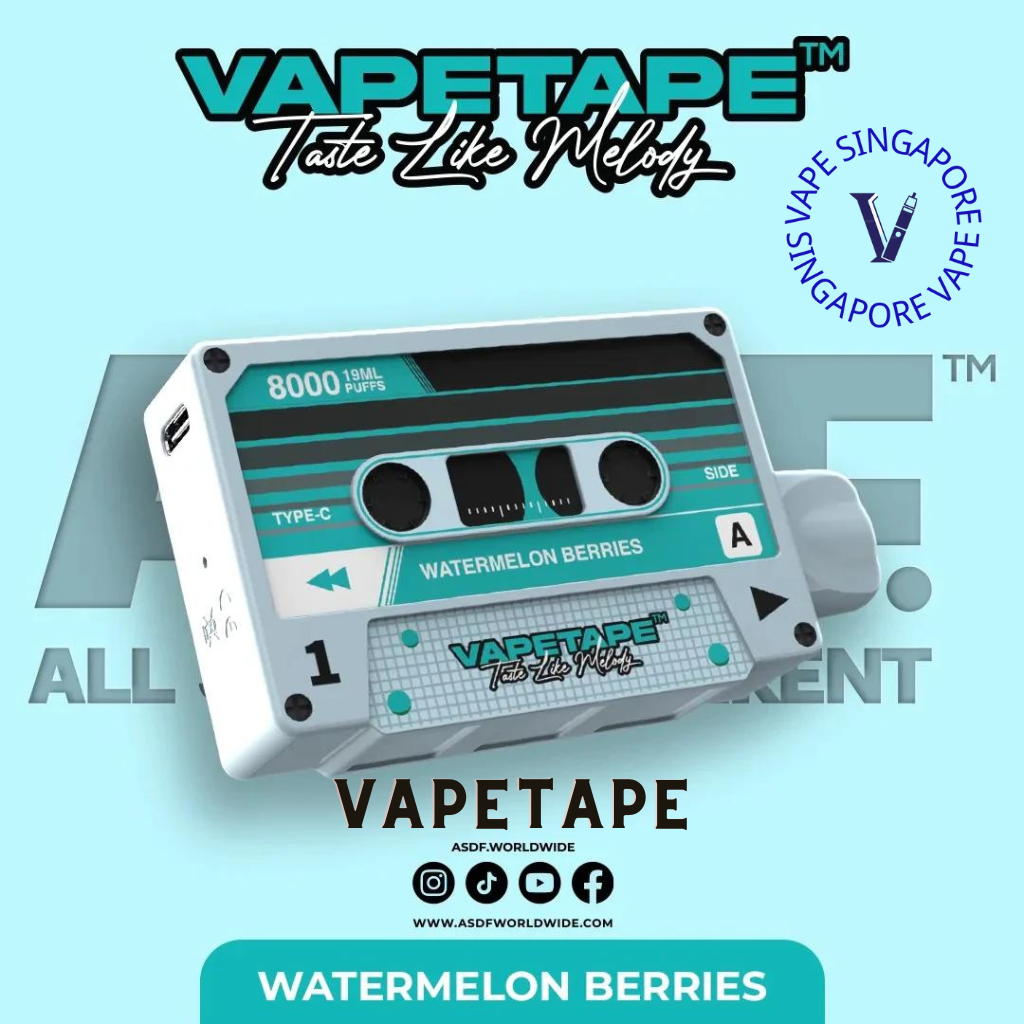 Vape Tape 8000 puff disposable vape - Vape Singapore SG Vape