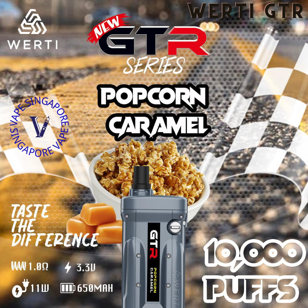 Werti GTR 10,000 puff disposable vape - Vape Singapore SG Vape